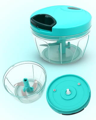 UFG by NA BPA Free Plastic Manual Rope Chopper For Tomato, Garlic & Ginger Chopping Vegetable & Fruit Chopper(1 chopper)