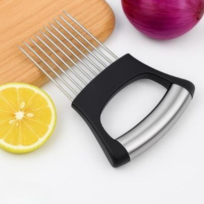 Baskety by Baskety Onion Slicing Guide & Vegetable Cutter Tool, Set of 1 Vegetable & Fruit Slicer(1 * Onion Cutter)