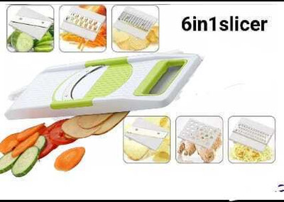 Vilsa by famous SLICER AND GRATER Vegetable Slicer(1 BASE BODY, 6 DIFERANT TYPE OF BLAD)