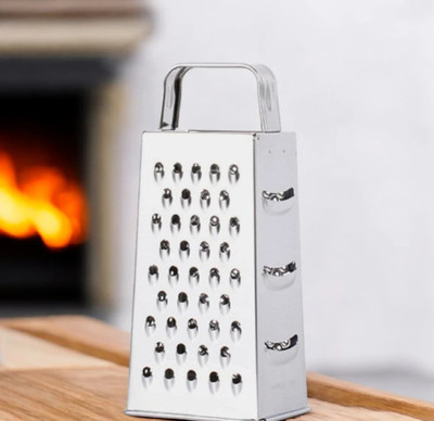 Flipkart SmartBuy 4-in-1 Multipurpose Stainless Steel Grater with Handle for Kitchen Use Vegetable & Fruit Grater & Slicer(1 Grater)