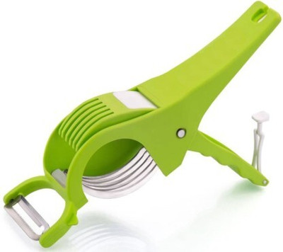 VVG TRADERS 2 In 1 Multi Vegetable & Fruit Cutter With Peeler Vegetable Vegetable & Fruit Chopper(2 In 1 Multi Vegetable & Fruit Cutter With Peeler Vegetable)