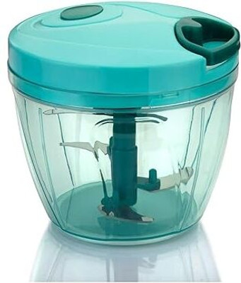 SHANTIART by shanti art hand Chopper with 3 blades for effortlessly chopping Vegetable & Fruit Chopper(1 piece of chopper)