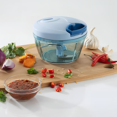 Crystal zone by 1 Blue Vegetable & Fruit Chopper(1 X Handy Chopper)