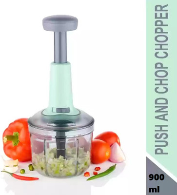 RK EMPIRE Push choppers for Kitchen choper chooper hand press manual food Onion Vegetable & Fruit Chopper(1 PCS 900ml Push chopper green)