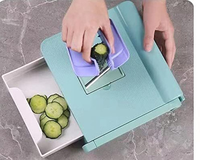 ZUVILIKA 6 in 1 Artifact Shred Slice Peeling Vegetable & Fruit Grater & Slicer(1 chopper)