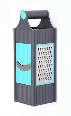 ZORIX 4 in 1 Plastic Vegetable and Fruit Grater and Slicer for Kitchen Multi Color Vegetable & Fruit Grater & Slicer(1)