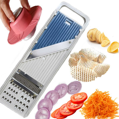 A to Z by Ni Product Slicer and Grater for Kitchen Vegetable & Fruit Grater & Slicer(1 chopper and 1 safety holder)