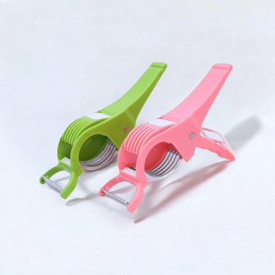 winger Multipurpose 2 in 1 Vegetable and Fruit Cutter & Peeler Vegetable & Fruit Chopper(2 vegetable cutter)