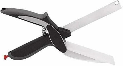 UNIQSTOR 2 in 1 Clever Cutter Knife & Cutting Board (1pcs) Vegetable Scraper(1 pcs)