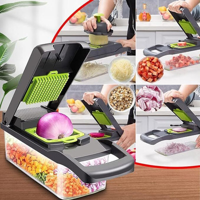 HARSH MART Chopper Slicer Dicer - Vegetable And Fruit Chopper Cutter Grater Slicer Vegetable & Fruit Chopper(1 choper set)