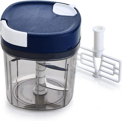 BUYERSMART Chopper with Whisker Blade Vegetable & Fruit Chopper(1 Chopper with Whisker Blade)