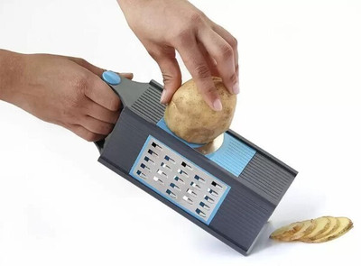 SAI CREATIONE by chopper 4 in 1 Stainless Steel Boxed Slicer Potato Chips Making Machine Cheese Grater Potato Grater(1)