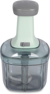 ABC Vegetable Chopper Mixer Cutter with 4 high grade blade to Cut Onion, Tomato etc. Vegetable & Fruit Chopper(1 x Bowl, 1 x Handle, 1 x Blade)