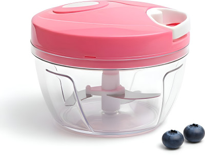 GANOVA by GANOVA ENTERPRISES Vegetable Chopper with Whisker 500ml – 3 Stainless Blades, Anti-Slip Vegetable & Fruit Chopper(1 Chopper)