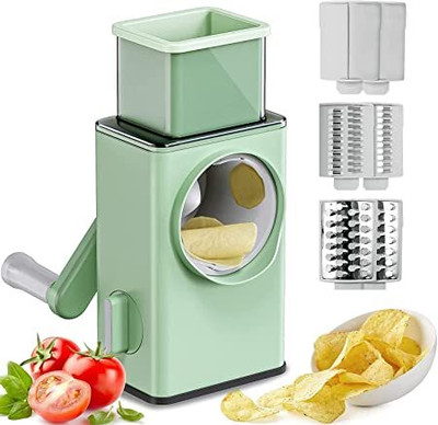 saluna Mandoline Slicer, Grater, Cutter, Shredder Salad Maker, Suction Base, Vegetable Vegetable & Fruit Grater & Slicer(1X VEGETABL)