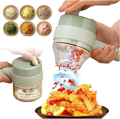SWISS WONDER Electric Vegetable & Fruit Chopper(1 x 4in1 Electric Chopper)