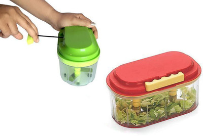 Bharatmart Twin Chopper Electric Vegetable & Fruit Chopper(Twin Chopper 1 pic)