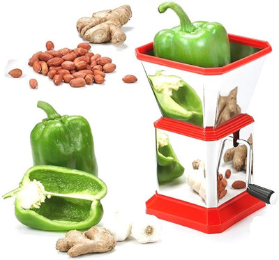 FIVANIO by FIVANIO Cutter for Chilli,Garlic,Onion,Vegetable with Lid Vegetable Chopper (Pack of 1) Vegetable Chopper(Chilly Cutter)