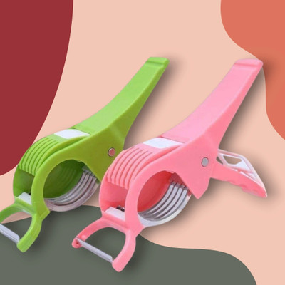 winger Vegetable & Fruit Multi Cutter & Peeler,Veg Cutter Sharp Stainless Steel 5 Blade Vegetable & Fruit Chopper(2 vegetable cutter)