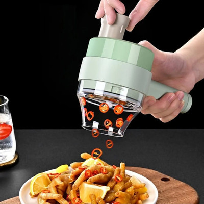 SWISS WONDER Electric Vegetable & Fruit Chopper(1 x 4in1 Electric Chopper)