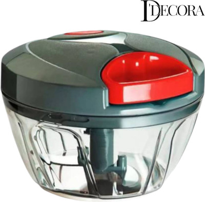 DDecora 3 Stainless Steel Blade, Powerful Mini Handy Quick 450 Ml (GRAY) Vegetable & Fruit Chopper  (1) For Rs. 65 @ 92 %