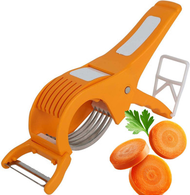 COWWAL'S GROUP Vegetable Cutter & Fruit Multi Cutter Slicer Smart Cutter Orange S Pack of 1 Vegetable & Fruit Slicer(1 chopper)
