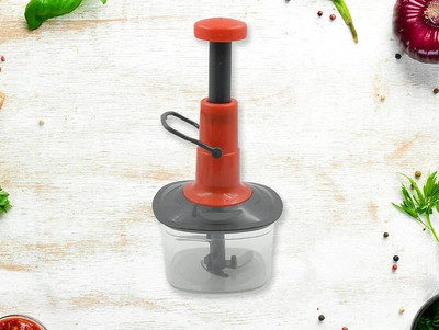 DEVAMHUB Hand push Press Food Vegetable Chopper Garlic Onion Cutter Processor Vegetable Vegetable & Fruit Chopper(1 Chopper)