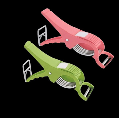 winger 2 in 1 Vegetable & Fruit Multi Cutter Vegetable & Fruit Chopper 1 Vegetable & Fruit Chopper(2 VEGETABLE CUTTER)