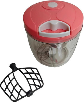 Jualiva 1000 ml Compact & Durable, Multipurpose Manual Vegetable & Fruit Chopper(1 Chopper)