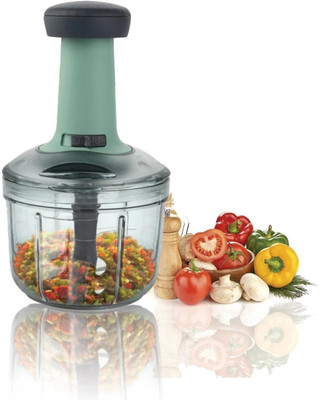 PERIZONE by No Manual Push Chopper Kitchen for Cutting Salad, Onion, Chilly Mixer Vegetable & Fruit Chopper(1pcs Chopper)