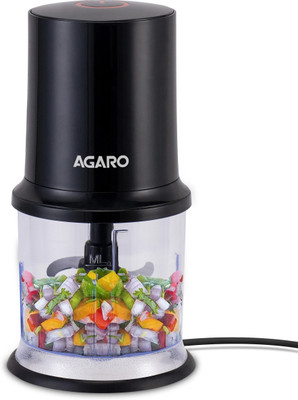 AGARO Elegant Electric 400W Vegetable Chopper, 500 Ml, 100% Copper Winded Motor, Electric Vegetable & Fruit Chopper(1 Vegetable Chopper)