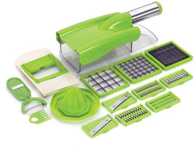 HM HARSIDDHI MANUFACTURES Chopper_12 iN 1_ French Fry Cutter_1 Set Vegetable & Fruit Chopper(BOX)