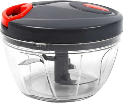Atipriya Manual Pull Chopper with 3 Stainless Steel Blades - Multi-Function Cutter Vegetable & Fruit Chopper(1 chopper)