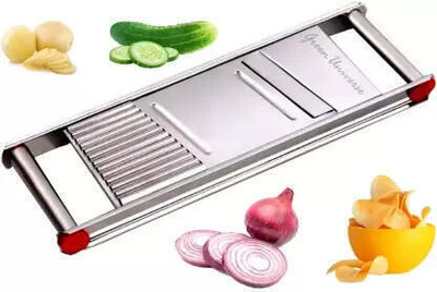 KITCHOOK Potato Slicer for Chips Vegetable & Fruit Cutter with S.S. 2 in 1 Blade Vegetable & Fruit Slicer(1)