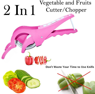 FIVANIO by FIVANIO 2-IN-1 VEGETABLE AND FRUITS CUTTER CHOPPER Vegetable & Fruit Chopper(2-IN-1 VEGETABLE AND FRUITS CUTTER CHOPPER)