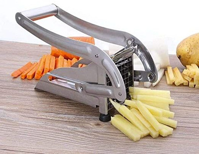 Kriday French Fries Chips Maker Cutter Machine with 2 Interchangeable Blades Vegetable & Fruit Grater & Slicer(1)