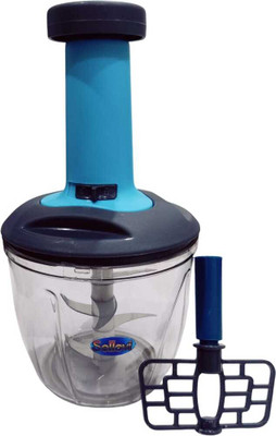 SELLOVI Hand Press Push Vegetables Chopper with 6 Blades 1100ml chopper 2 in 1 Vegetable & Fruit Chopper(1 chopper)