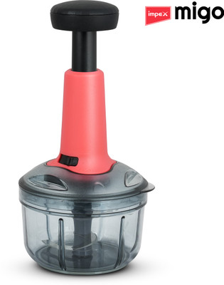 IMPEX by Impex Push Chopper (MC 650) 650 ml with 3 Stainless Steel Blades Vegetable & Fruit Chopper(chopper)
