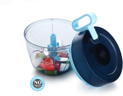 Grecy by - 500 ML Multipurpose Manual Handy Chopper Nexus with 5 Blades Vegetable & Fruit Chopper(NEXUS CHOPPER)