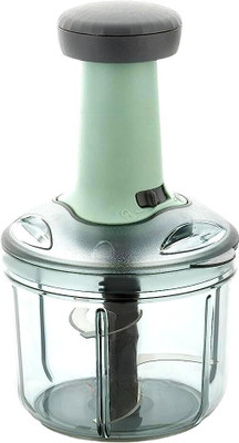 Flipkart SmartBuy push chopper for kitchen chooper hand press choper manual food Onion choppers Vegetable & Fruit Chopper(1 PCS 900ml Push chopper green)