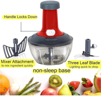 MR Wonder Vegetable & Fruit Chopper(1 Hand Push Chopper)