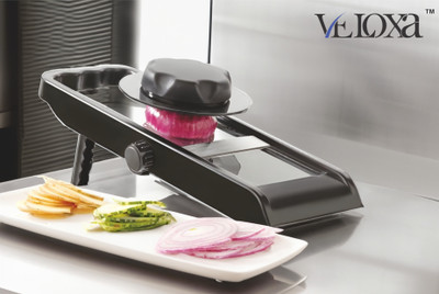 VELOXA by VELOXA Precision Stainless Steel Adjustable Slicer for Vegetable & Fruit Slicer(Pack of 1)