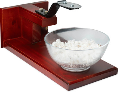 Cansuq by | Traditional Manual Wooden Tabletop Coconut Scraper – Eco-Friendly Kitchen Tool Coconut Grater(1 Coconut Scraper)