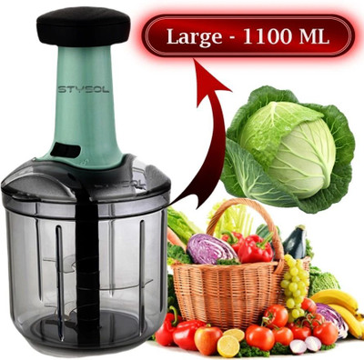 Stysol by Stysol Push Chopper and Grater Vegetable & Fruit Chopper(1 chopper)