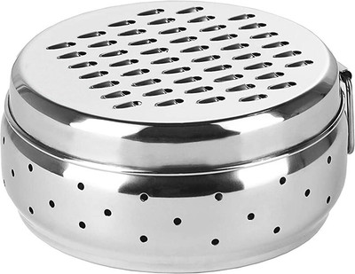 KUBER INDUSTRIES Multifunctional Use |Cheese, Carrot & Coconut Grater Lid with Ventilated Box Vegetable & Fruit Grater(1 Grater with Storage box)