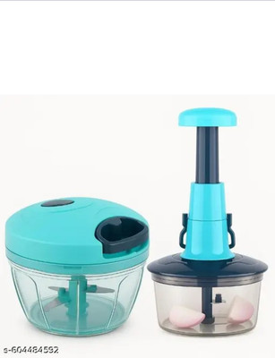 ROYALCOOK by ROYALCOOK Combo of Handy Chopper 500ml +Royalcook Push Chopper 650ml Vegetable & Fruit Chopper(1 Handy Chopper 500ml, 1 Push Chopper 650ml)
