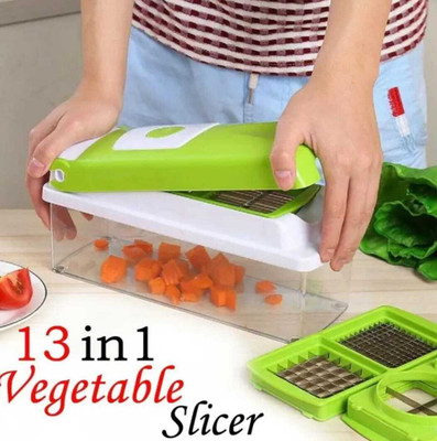 THANKSPLAST by NA 12-in-1 Multifunctional Vegetable Chopper, Cutter, Slicer with Storage Box Vegetable & Fruit Grater & Slicer(1 chopper)
