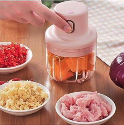 SACRO DEV69_BA127-Electric Wireless Garlic Chopper For Vegetable and Fruits Electric Vegetable & Fruit Chopper(1)