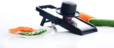 PRANSHI ENTERPRISE by PRANSHI ENTERPRISE Plastic Vegetable Slicer With Stainless Steel Blade And Safety Holder Potato Slicer(1 SLICER)