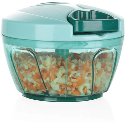 LooMantha Handy & Compact Vegetable & Fruit Chopper(1 Chopper with Whisker Blade, 450 ml Capacity)